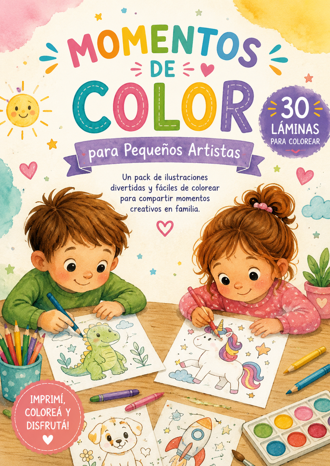 30 láminas imprimibles para niños